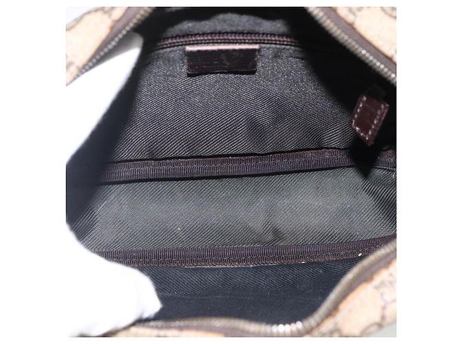 Gucci Borsa a Spalla GG Supreme PVC Beige Argento Auth 170385 - vista 16