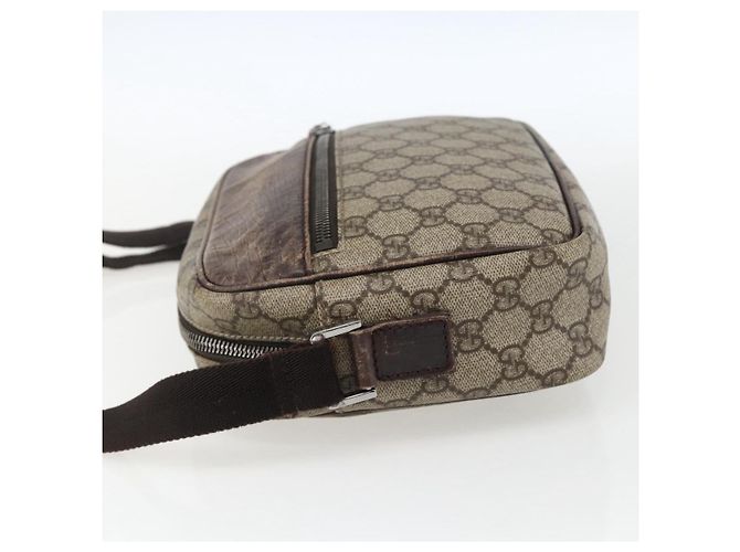 Gucci Borsa a Spalla GG Supreme PVC Beige Argento Auth 170385 - vista 4