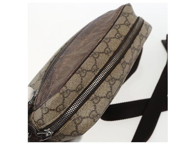 Gucci Borsa a Spalla GG Supreme PVC Beige Argento Auth 170385 - vista 6