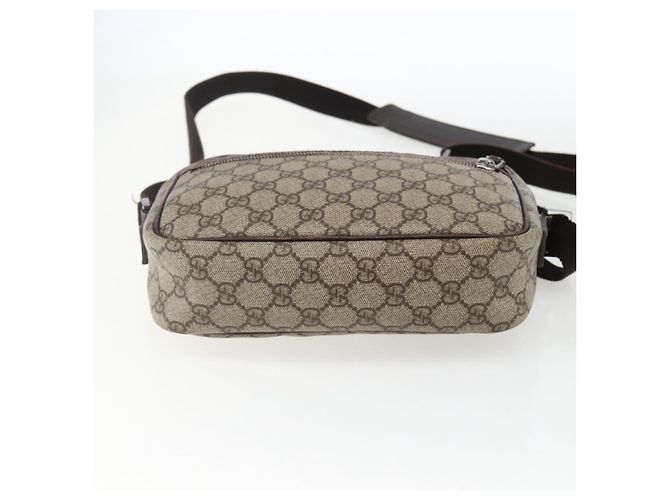 Gucci Borsa a Spalla GG Supreme PVC Beige Argento Auth 170385 - vista 9