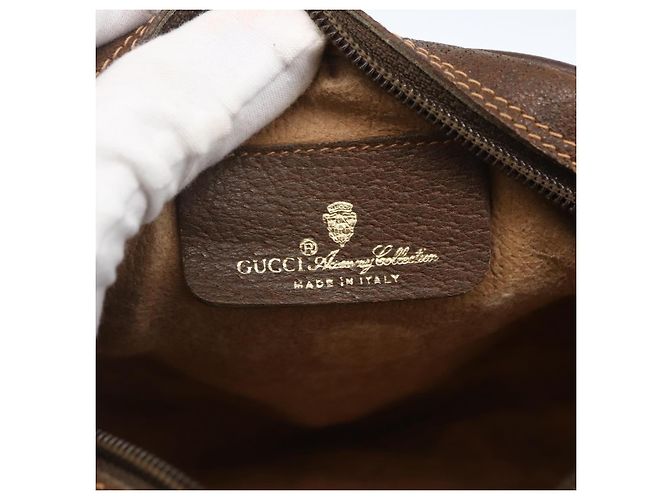 Sac Sherry Line GG Supreme Web de GUCCI en PVC Beige et Or 89 02 066 Auth ka2054 Doré - vue 15