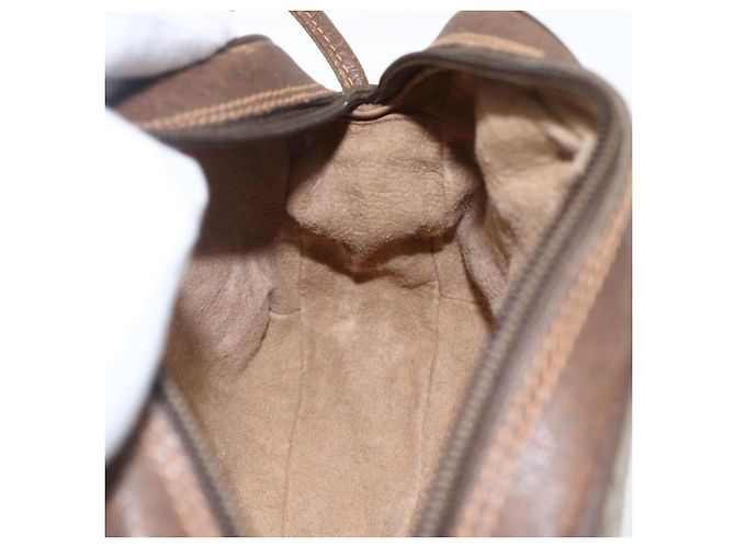 Sac Sherry Line GG Supreme Web de GUCCI en PVC Beige et Or 89 02 066 Auth ka2054 Doré - vue 18