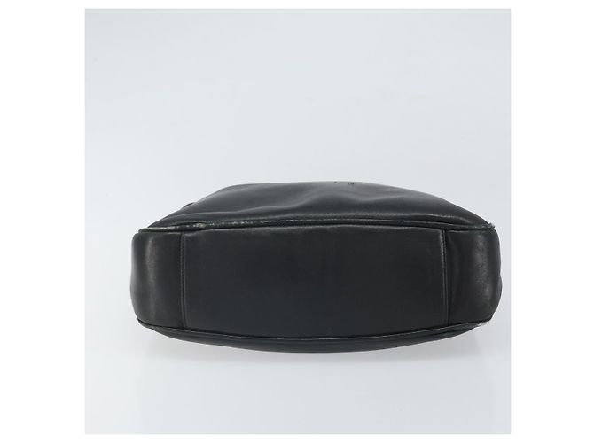 Borsa a mano in pelle nera e oro GUCCI Bamboo Auth bs33028 Nero D'oro - vista 9
