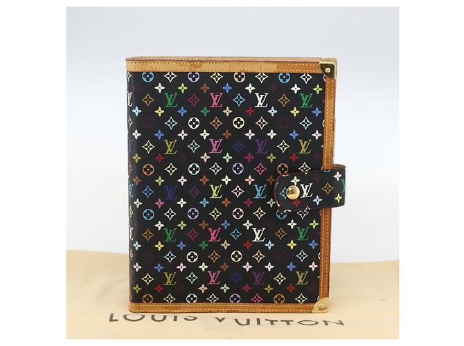 LOUIS VUITTON Copertura Agenda GM Multicolore Pianificatore Giornaliero Nera R20893 Auth 169786SAV - vista 12