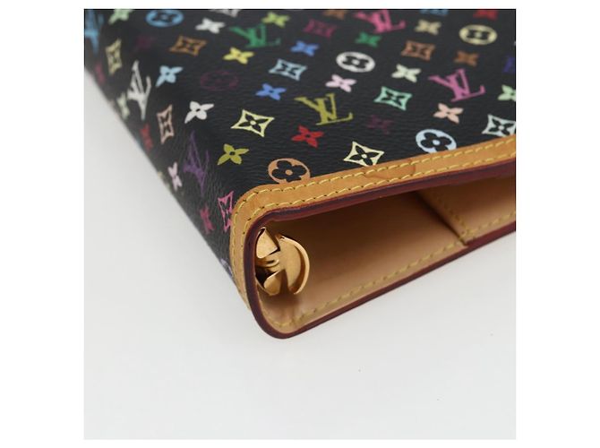 LOUIS VUITTON Copertura Agenda GM Multicolore Pianificatore Giornaliero Nera R20893 Auth 169786SAV - vista 14