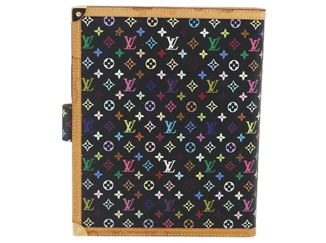 LOUIS VUITTON Copertura Agenda GM Multicolore Pianificatore Giornaliero Nera R20893 Auth 169786SAV - vista 2