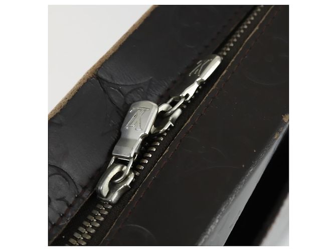 LOUIS VUITTON Monogram Spitze Steve Schultertasche Braun M46530 LV Auth 163052 - Ansicht 17