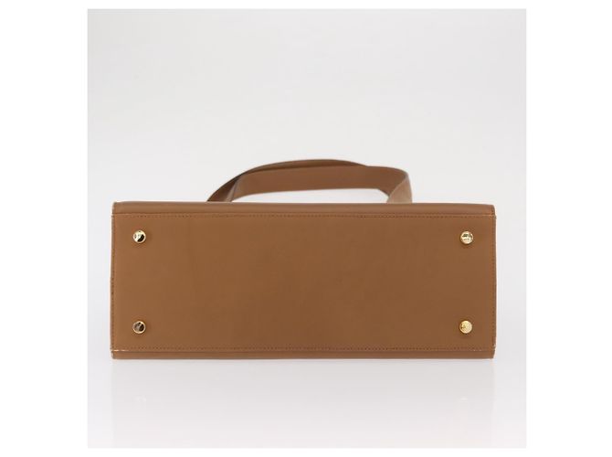Borsa a Spalla Salvatore Ferragamo in Pelle Marrone Oro Auth 170324 D'oro - vista 10