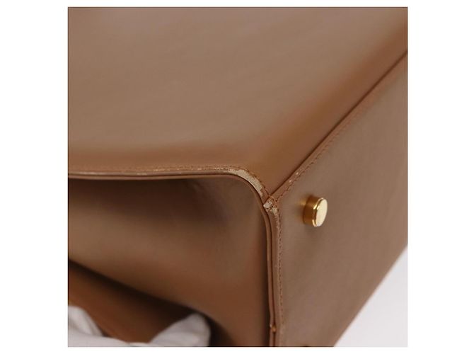 Borsa a Spalla Salvatore Ferragamo in Pelle Marrone Oro Auth 170324 D'oro - vista 13