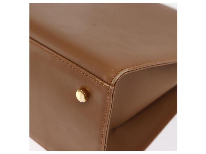Borsa a Spalla Salvatore Ferragamo in Pelle Marrone Oro Auth 170324 D'oro - vista 14