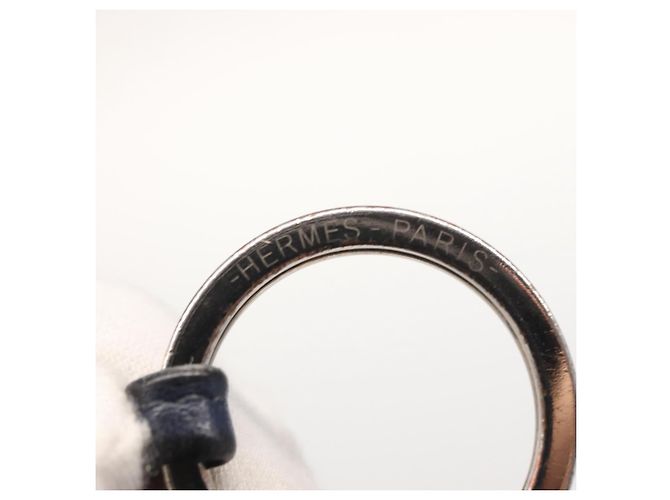 Hermès HERMES Charm Carmen Pelle Blu Navy Auth hk3436 - vista 10