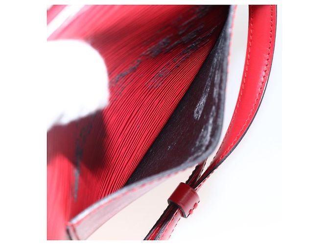 LOUIS VUITTON Borsa a Spalla Epi Saint Cloud PM Rossa M52217 LV Auth bs32747 Rosso - vista 11