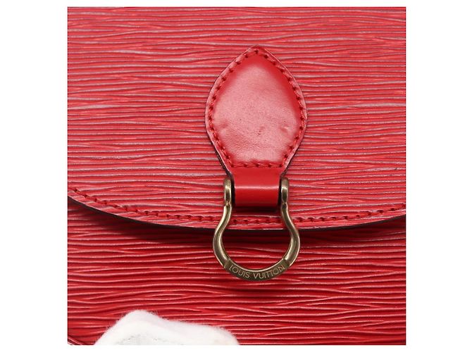 LOUIS VUITTON Borsa a Spalla Epi Saint Cloud PM Rossa M52217 LV Auth bs32747 Rosso - vista 18