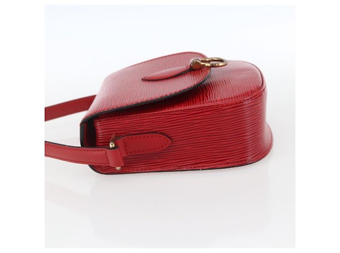 LOUIS VUITTON Borsa a Spalla Epi Saint Cloud PM Rossa M52217 LV Auth bs32747 Rosso - vista 3