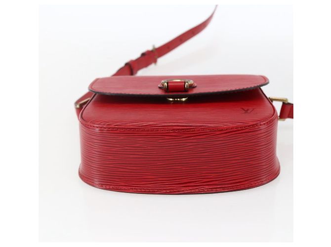 LOUIS VUITTON Borsa a Spalla Epi Saint Cloud PM Rossa M52217 LV Auth bs32747 Rosso - vista 5
