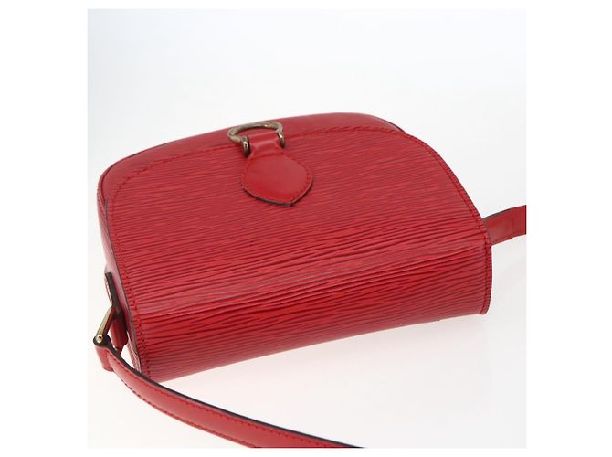 LOUIS VUITTON Borsa a Spalla Epi Saint Cloud PM Rossa M52217 LV Auth bs32747 Rosso - vista 6