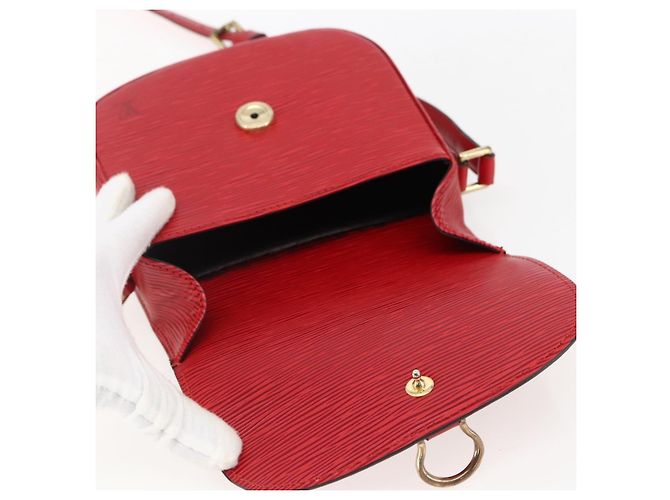 LOUIS VUITTON Borsa a Spalla Epi Saint Cloud PM Rossa M52217 LV Auth bs32747 Rosso - vista 9