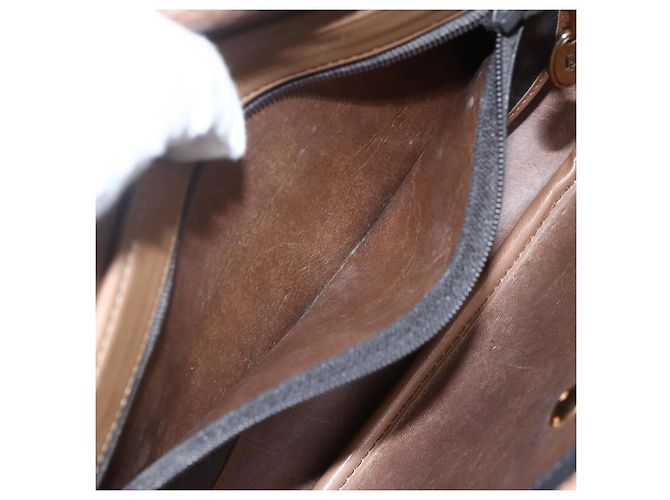 Borsa a spalla in tela a nido d'ape PVC nera e dorata Christian Dior Auth bs33115 - vista 20
