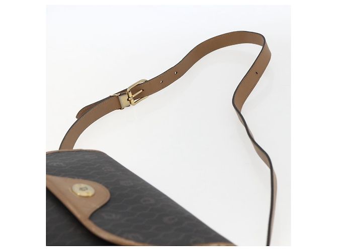Borsa a spalla in tela a nido d'ape PVC nera e dorata Christian Dior Auth bs33115 - vista 8