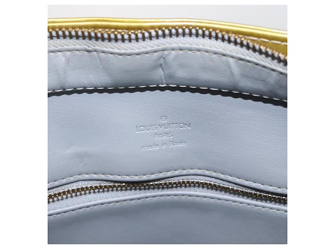 LOUIS VUITTON Monogram Vernis Houston Hand Bag Gris M91053 LV Auth 169064 Grey - view 10