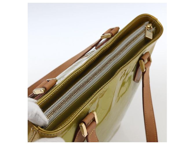 LOUIS VUITTON Monogram Vernis Houston Hand Bag Gris M91053 LV Auth 169064 Grey - view 6