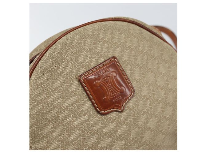 Céline Borsa a Spalla in Tela Macadam CELINE PVC Beige Auth bs33069 - vista 14