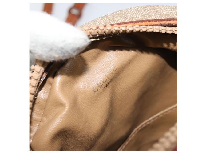 Céline Borsa a Spalla in Tela Macadam CELINE PVC Beige Auth bs33069 - vista 16