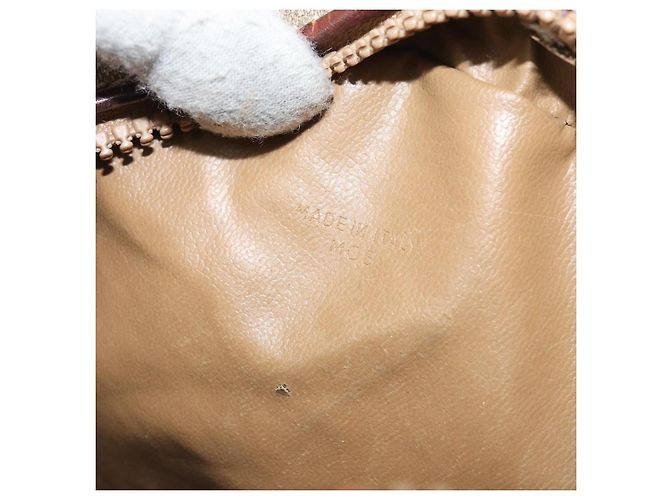 Céline Borsa a Spalla in Tela Macadam CELINE PVC Beige Auth bs33069 - vista 21