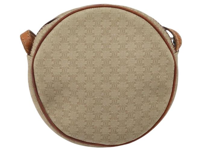 Céline Borsa a Spalla in Tela Macadam CELINE PVC Beige Auth bs33069 - vista 3