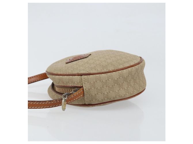 Céline Borsa a Spalla in Tela Macadam CELINE PVC Beige Auth bs33069 - vista 5