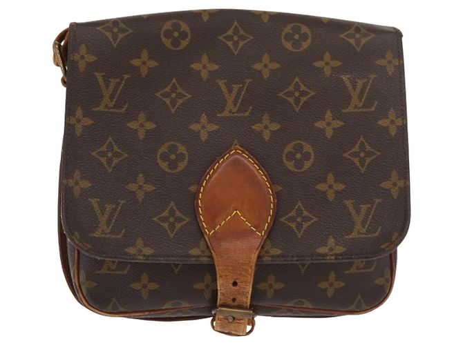 LOUIS VUITTON Borsa a Spalla Monogram Cartouchiere MM M51253 LV Auth ka2138 Monogramma - vista 13