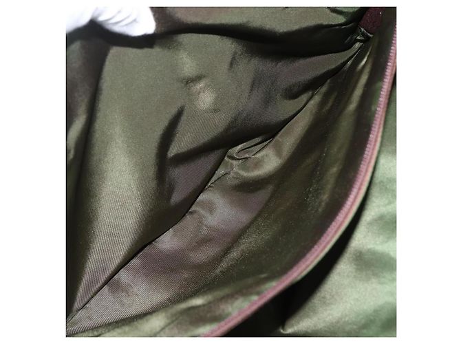 PRADA Borsa a mano in nylon verde Auth 170274 - vista 25