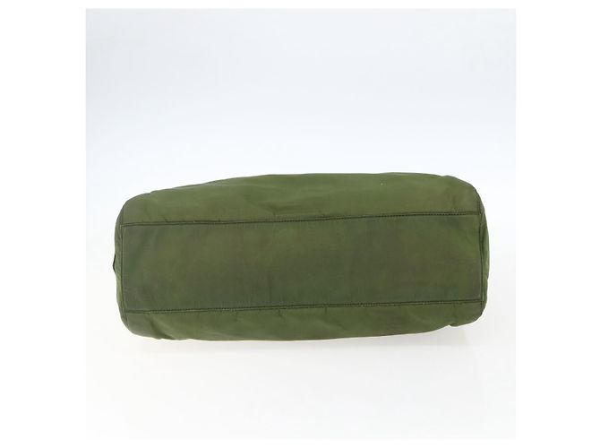 PRADA Borsa a mano in nylon verde Auth 170274 - vista 5