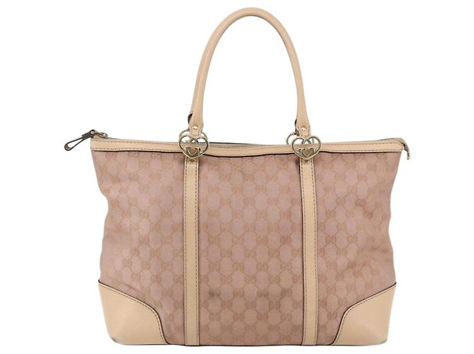 GUCCI Borsa Tote Lovely Rosa Oro 257068 Auth ka2044 D'oro - vista 2