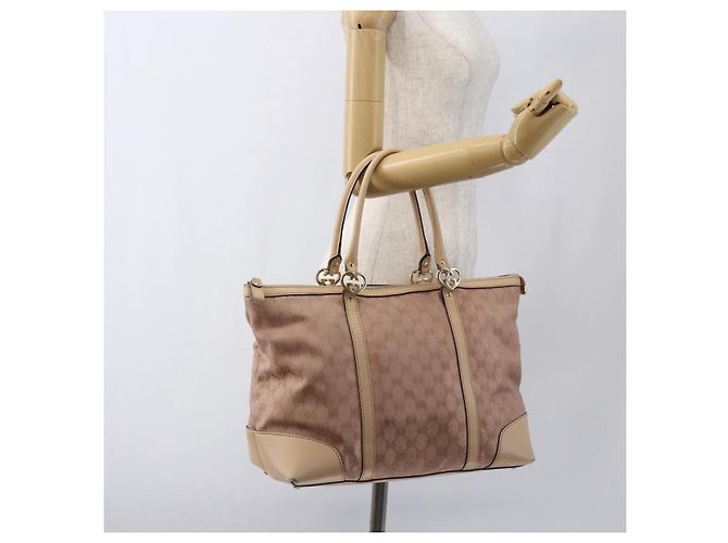 GUCCI Borsa Tote Lovely Rosa Oro 257068 Auth ka2044 D'oro - vista 22