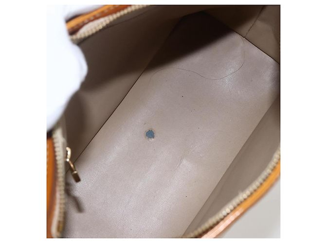 LOUIS VUITTON Monogram Vernis Houston Hand Bag Beige M91004 LV Auth hk3345 - view 11