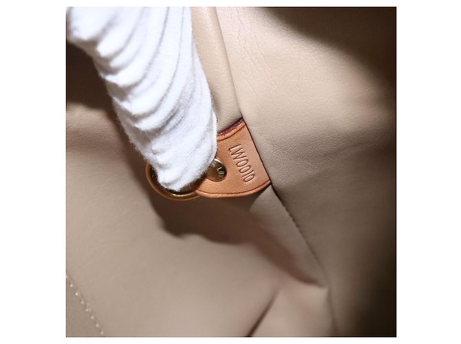 LOUIS VUITTON Monogram Vernis Houston Hand Bag Beige M91004 LV Auth hk3345 - view 12