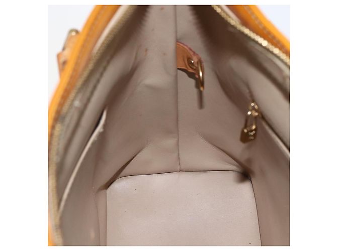 LOUIS VUITTON Monogram Vernis Houston Hand Bag Beige M91004 LV Auth hk3345 - view 20