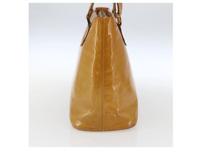 LOUIS VUITTON Monogram Vernis Houston Hand Bag Beige M91004 LV Auth hk3345 - view 3