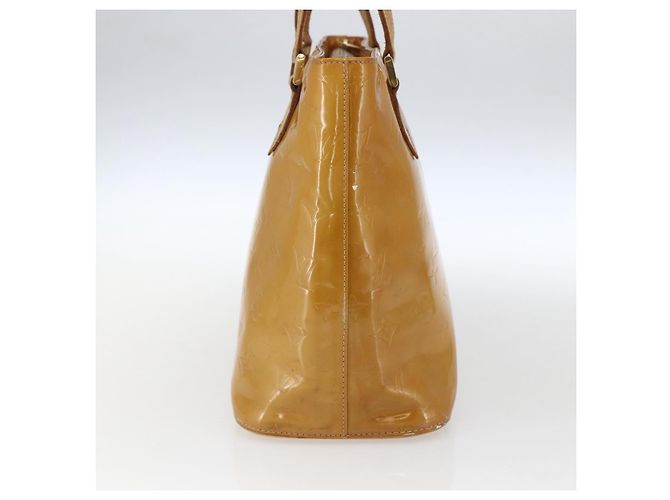 LOUIS VUITTON Monogram Vernis Houston Hand Bag Beige M91004 LV Auth hk3345 - view 4