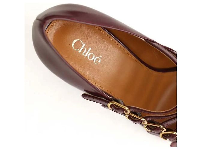 Chloé Tacchi bordeaux Bordò - vista 5