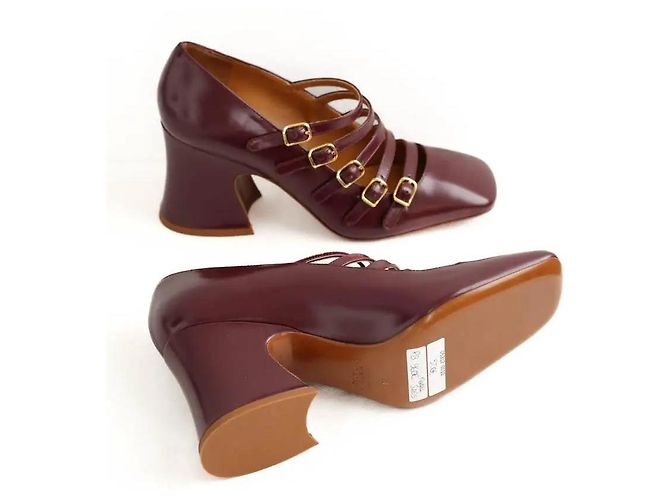 Chloé Tacchi bordeaux Bordò - vista 6