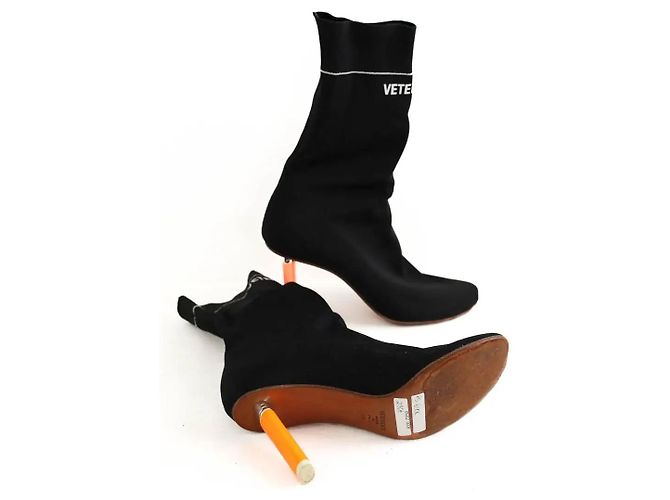 Vêtements Botas negras Negro - vista 4
