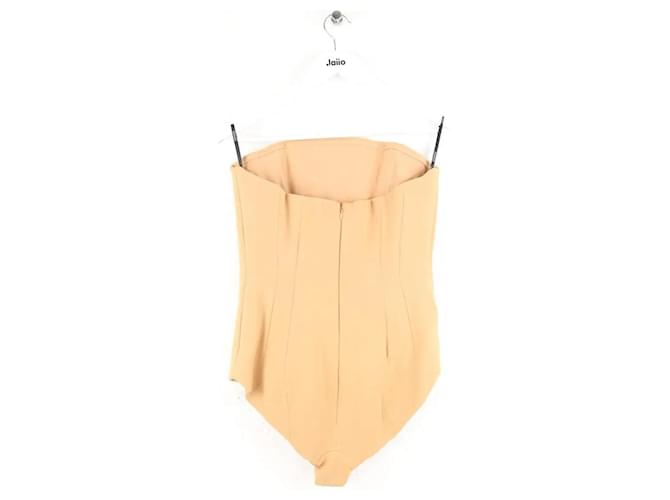 Versace Top beige sin mangas - vista 3