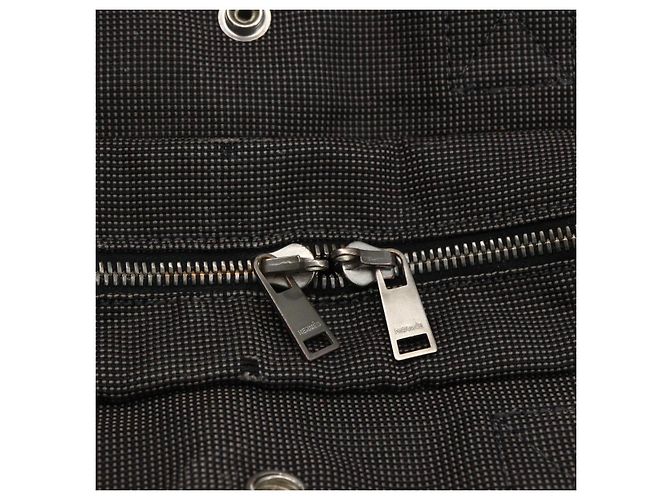 Hermès HERMES Borsa a Mano Her Line Tote MM in Tela Grigia Auth 163456 Marrone - vista 14