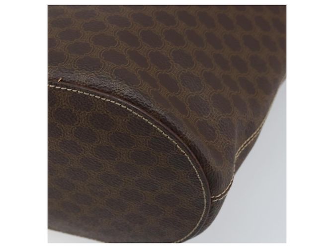 Céline Borsa tote in tela Macadam CELINE in pelle PVC marrone oro Auth ep13195 D'oro - vista 12