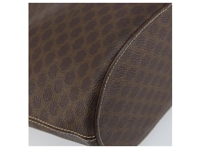 Céline Borsa tote in tela Macadam CELINE in pelle PVC marrone oro Auth ep13195 D'oro - vista 13