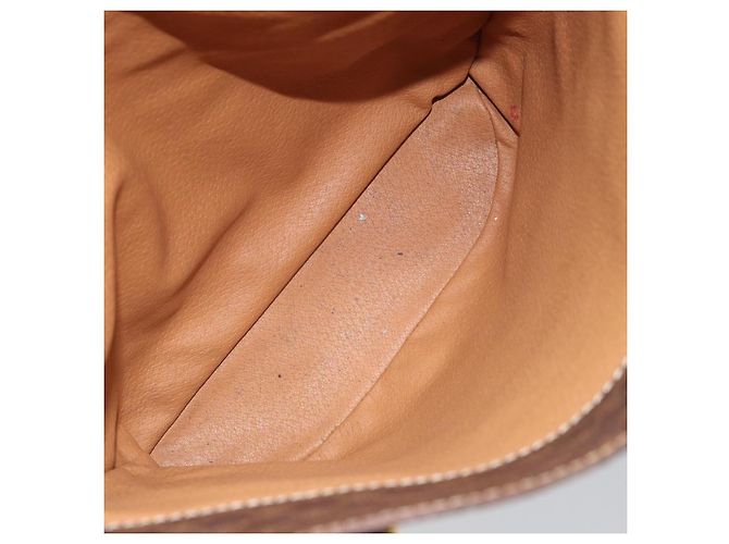Céline Borsa tote in tela Macadam CELINE in pelle PVC marrone oro Auth ep13195 D'oro - vista 17