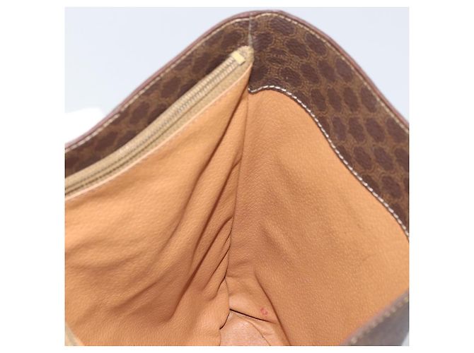 Céline Borsa tote in tela Macadam CELINE in pelle PVC marrone oro Auth ep13195 D'oro - vista 18