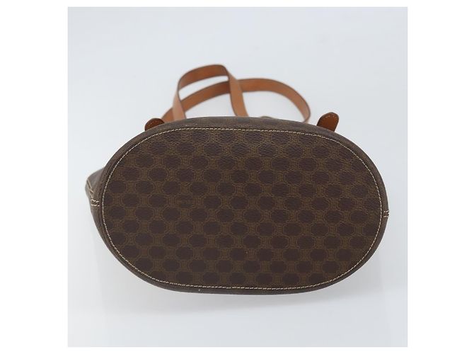 Céline Borsa tote in tela Macadam CELINE in pelle PVC marrone oro Auth ep13195 D'oro - vista 9